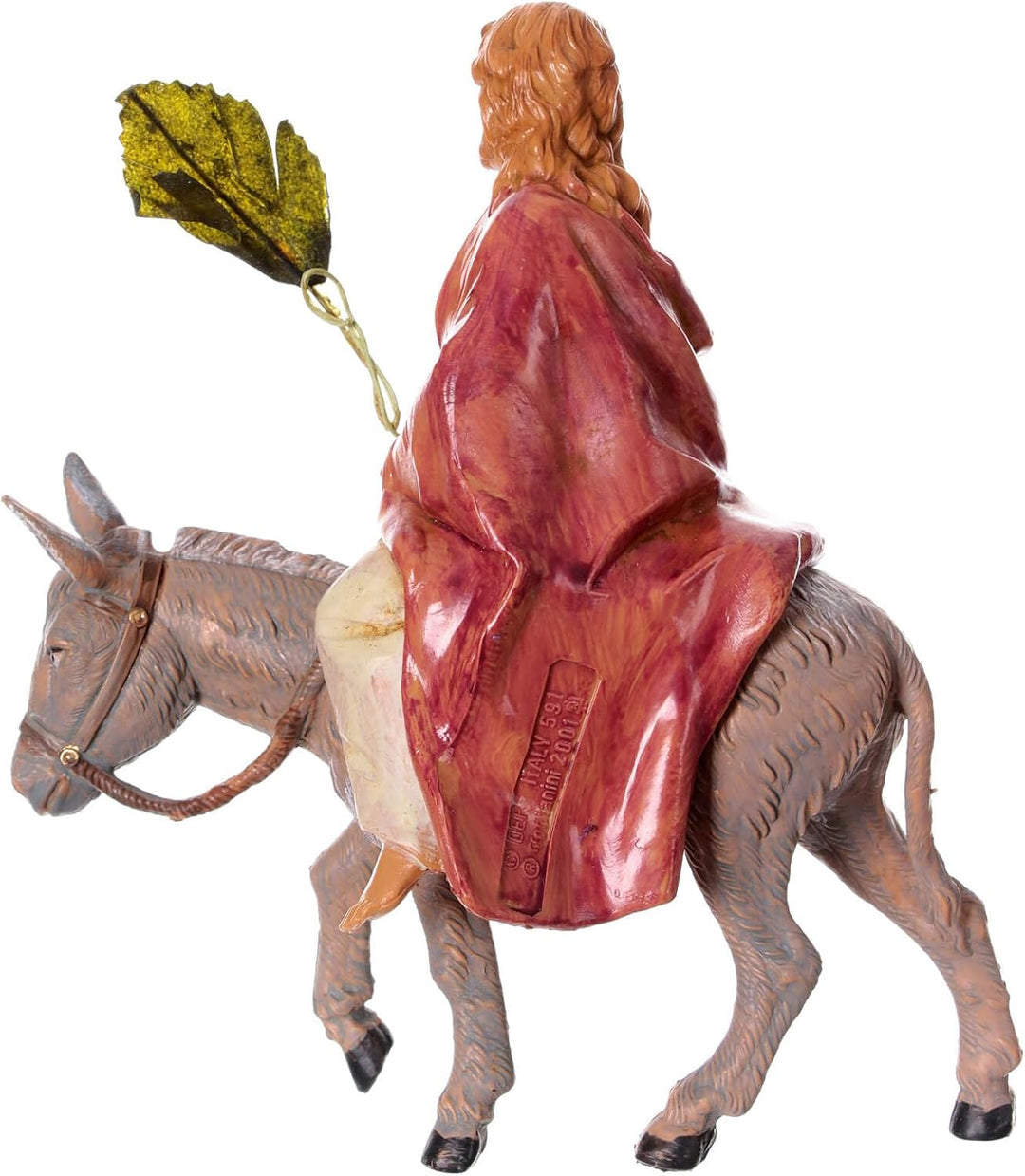 Holyart Einzug von Jesus in Jerusalem, Figur für Osterkrippe, PVC, Fontanini, 12 cm