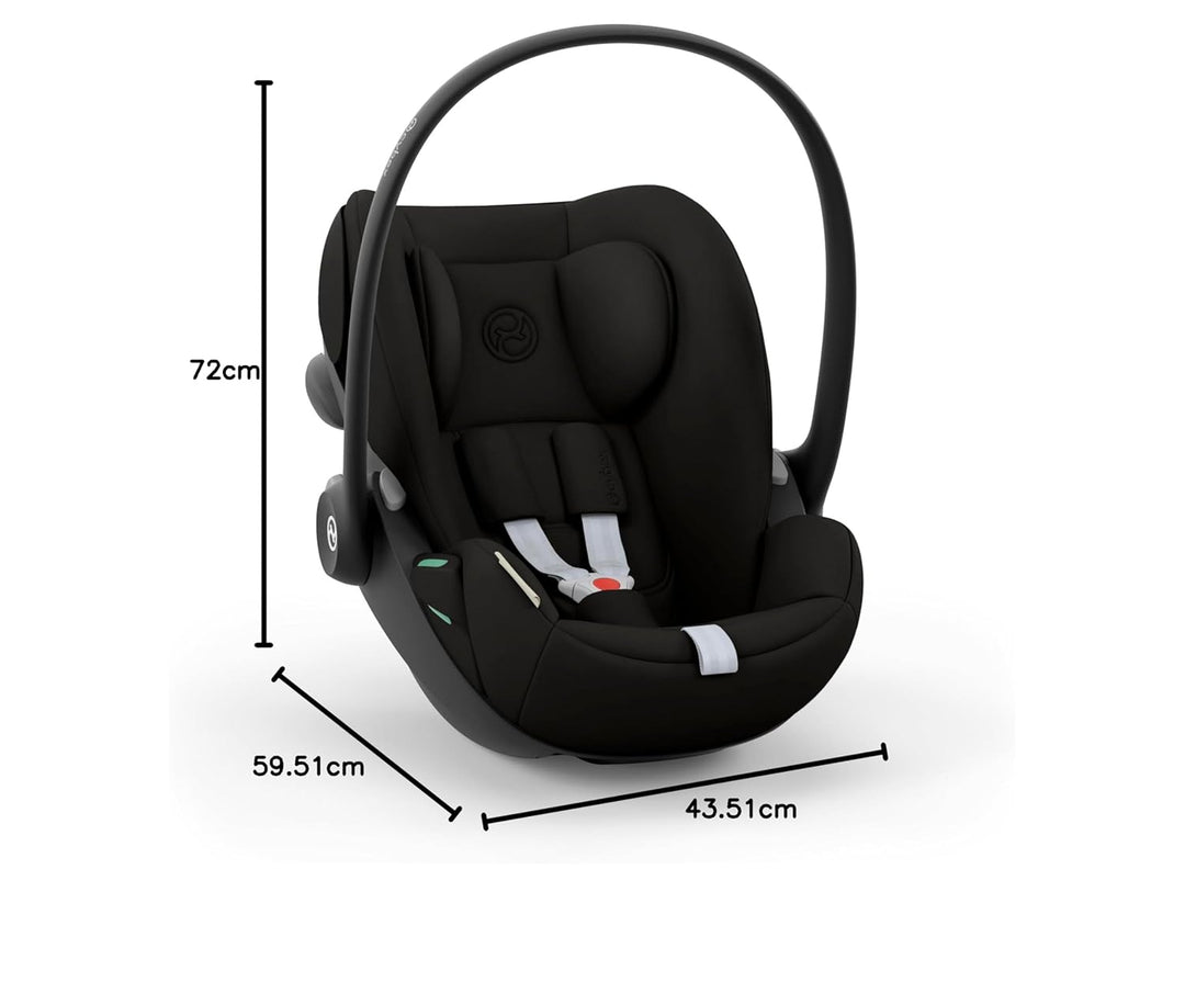 CYBEX Gold Babyschale Cloud G i-Size Comfort, Inkl. Neugeboreneneinlage, Ab Geburt bis ca. 24 Monate