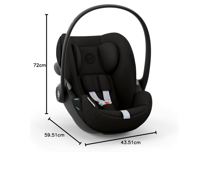 CYBEX Gold Babyschale Cloud G i-Size Comfort, Inkl. Neugeboreneneinlage, Ab Geburt bis ca. 24 Monate