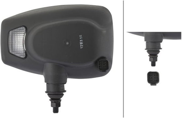 HELLA Glühlampe Scheinwerfer - Combi 220 - 12V - ECE/SAE - Stecker: DEUTSCH Stecker - links - 1EE 99