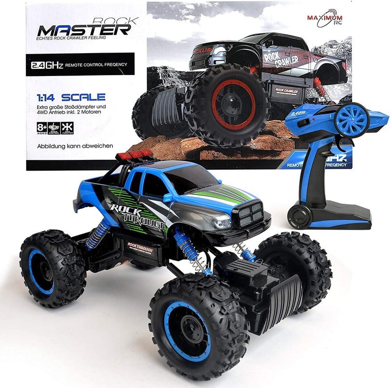 FunTomia RC Ferngesteuertes Auto für Kinder - 4WD Monstertruck - XL RC Auto für Kinder ab 8 Jahren -