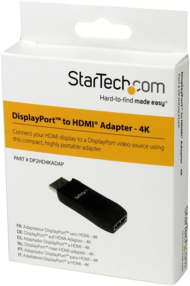 StarTech.com HDMI auf DisplayPort Adapter - DisplayPort auf HDMI - 4k DisplayPort auf HDMI-Adapter -