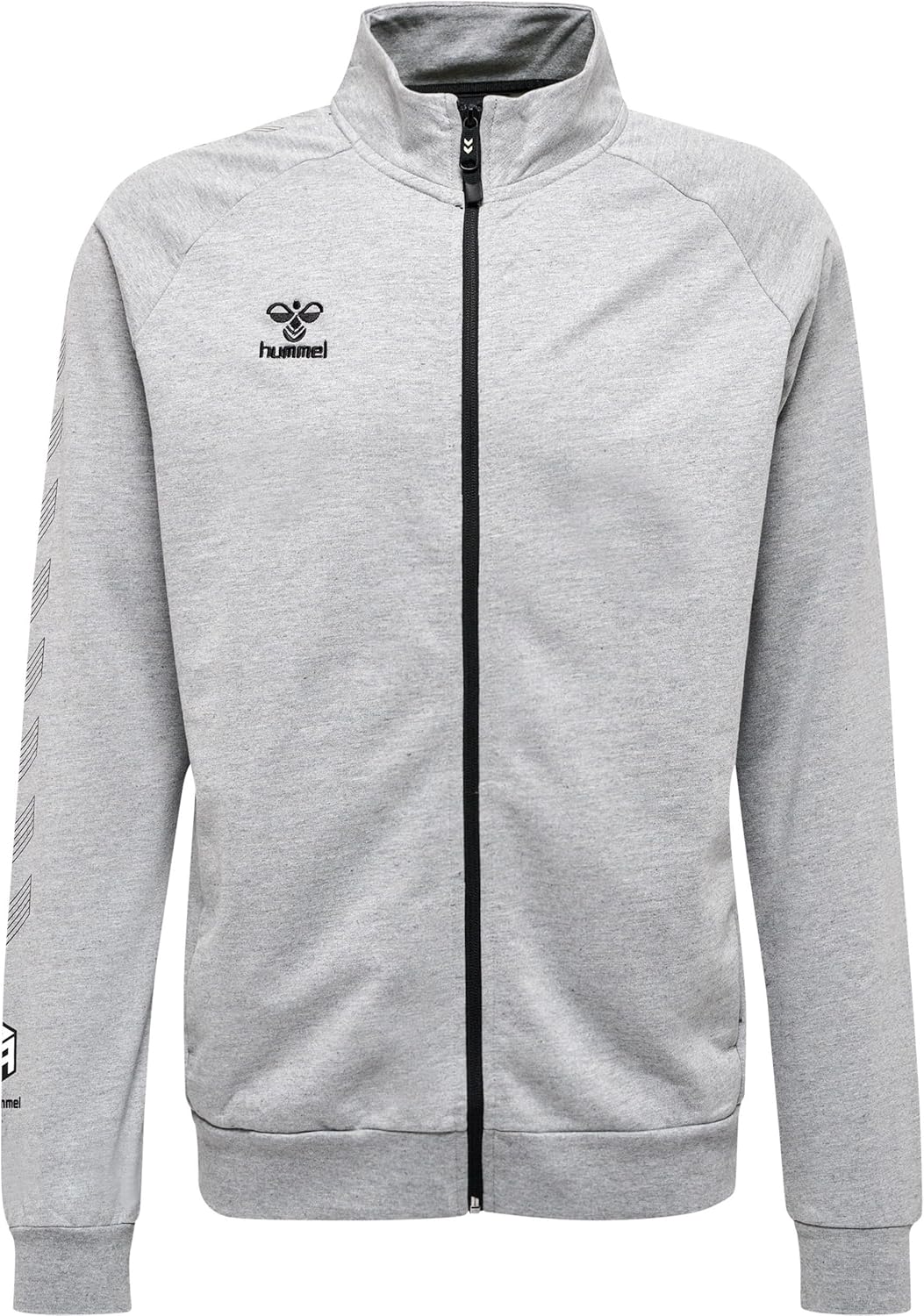 hummel Herren Hmlmove Grid Cot. Zip Jacket jacket M GREY MELANGE, M GREY MELANGE