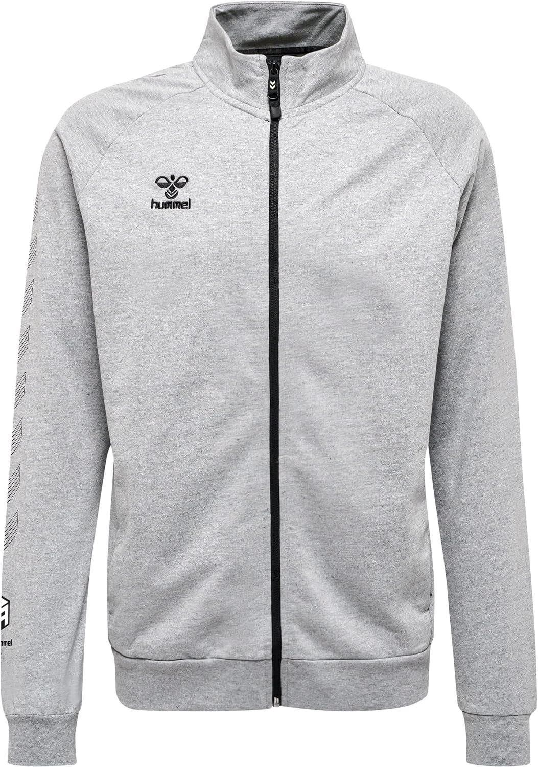 hummel Herren Hmlmove Grid Cot. Zip Jacket jacket M GREY MELANGE, M GREY MELANGE