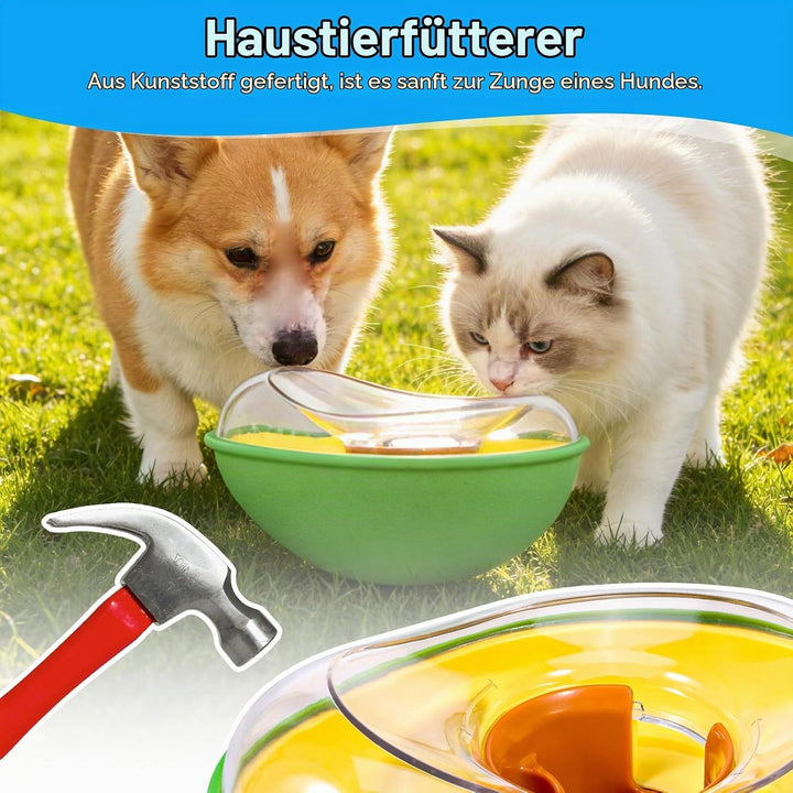 Avocado Interaktives Hundespielzeug, Leckerli-Spender Wackelspielzeug für Hunde, auslaufsicheres Wel