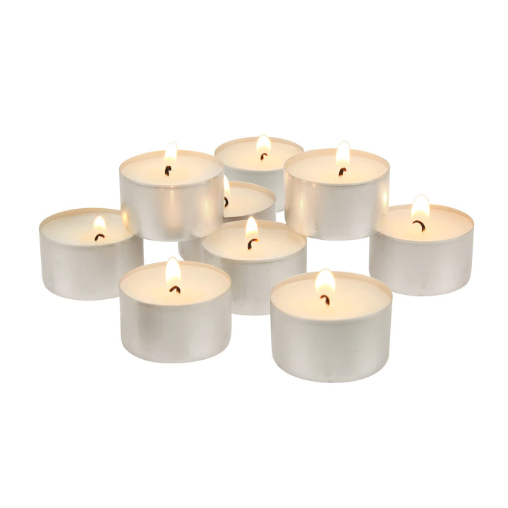 Stonebriar dtl-100–8 Lange Brenndauer Teelicht Kerzen – 8 Stunden – Weiss – Ohne Duft – 100 Pack, we