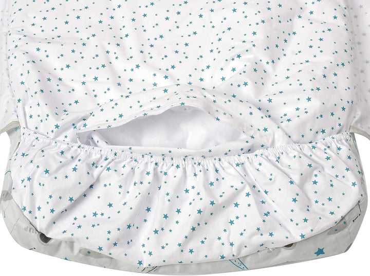 FlyIdeas Next 2 Me Beistellbett Bettwäsche-Set 83x50 cm, 4 STK. Mit Bettdecke - Spannbettlaken Babyb