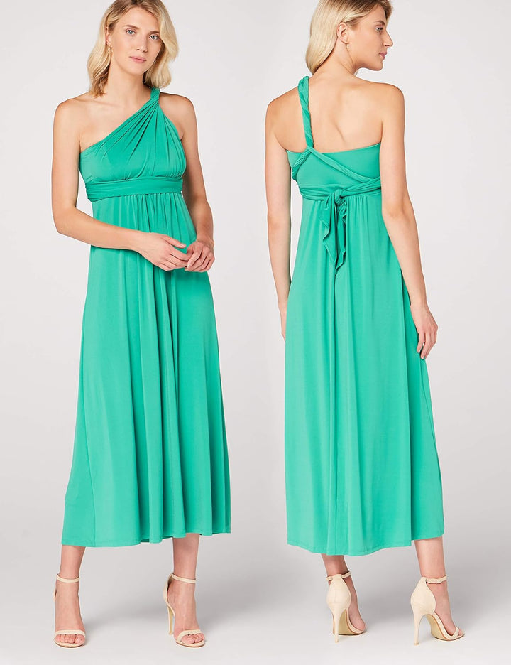 Truth &amp; Fable Damen Maxi A-Linien-Kleid 42 Grün (Alambragrün)., 42 Grün (Alambragrün).