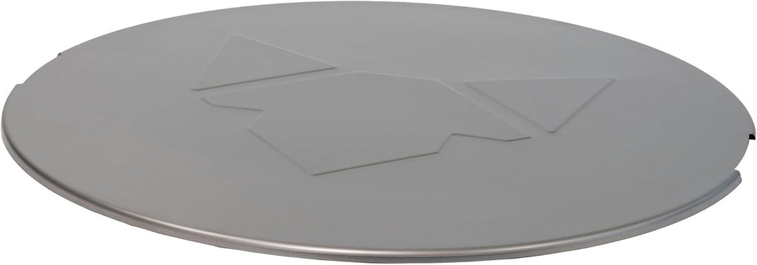 Deckel für FENNEK Feuerschale 3Pod aus Stahl - rostend | mit eingeprägtem Logo | extra stabile Ausfü