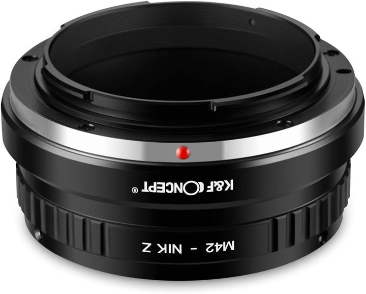 K&F Concept M42-NIK Z Bajonettadapter Objektiv Ring für M42 Objektiv auf Nikon Z 7 und Nikon Z 6 Spi