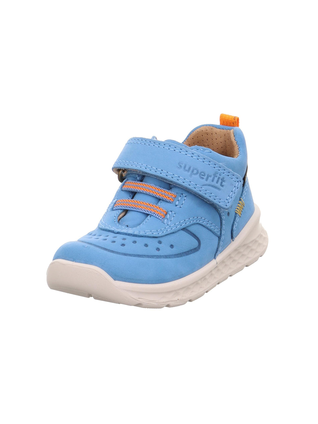 Superfit Jungen Breeze Lauflernschuhe 21 EU Hellblau Orange 400, 21 EU Hellblau Orange 400
