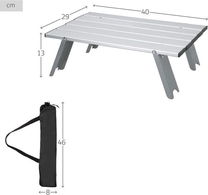 Aktive 52995 - Klappbarer Beistelltisch für Camping