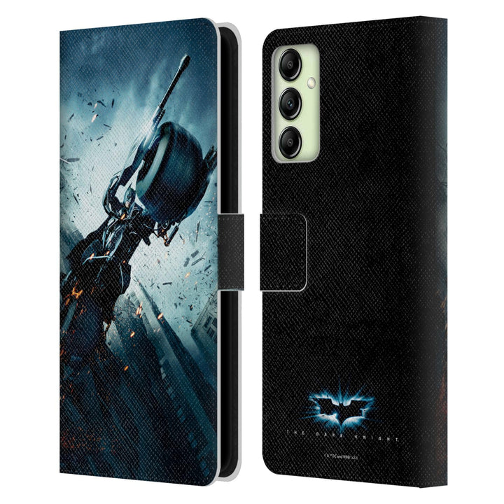 Head Case Designs Offizielle The Dark Knight Batman Batpod Wichtige Kunst Leder-Wallet-Hülle Kompati