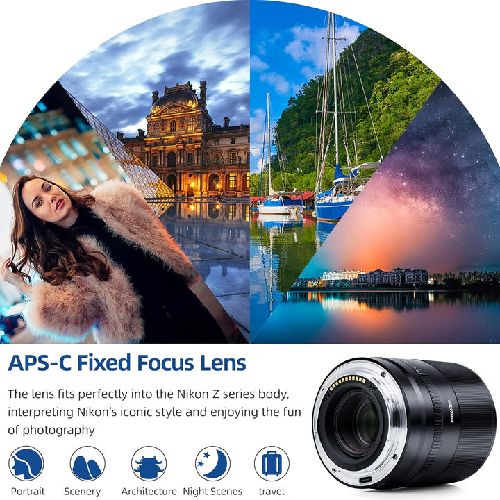 VILTROX 23mm F1.4 Z Grosse Blende APS-C Autofokus Objektiv Unterstützen Sie die Augenkontrolle Prime