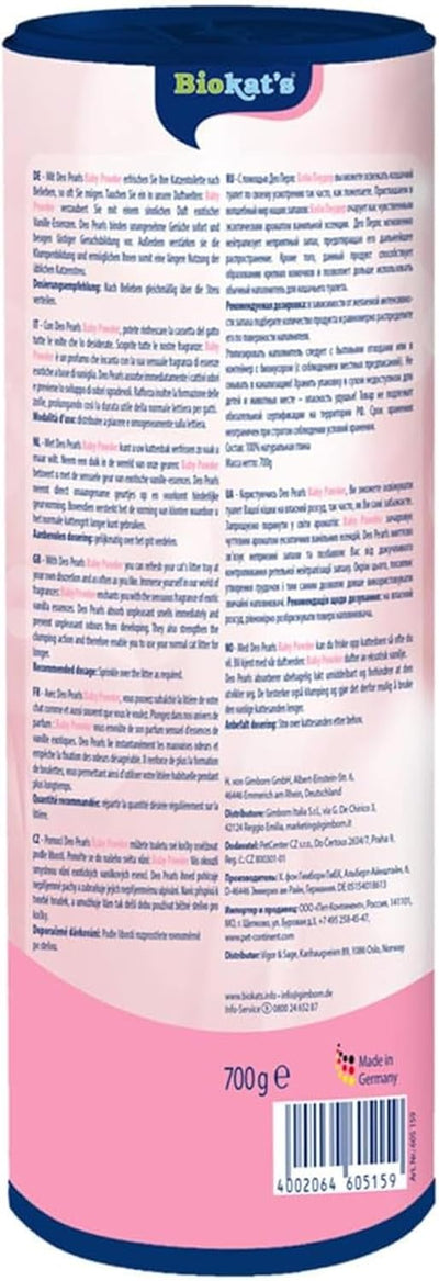 Biokat's Deo Pearls Baby Powder - Streuzusatz mit Duft für Frische und feste Klumpen in der Katzento