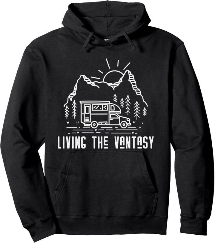 Lebe die Vantasy - Wohnmobil Wohnwagen Camper Camping Pullover Hoodie