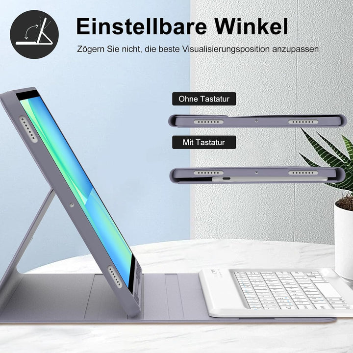 Tastatur für Samsung Galaxy Tab S10 FE+ Plus 13.1 Zoll 2025, Lila