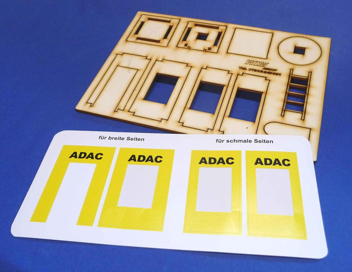 Slotcar Dekoration ADAC KONTROLL-Turm STRECKENPOSTEN-Stand für Carrera DIGITAL