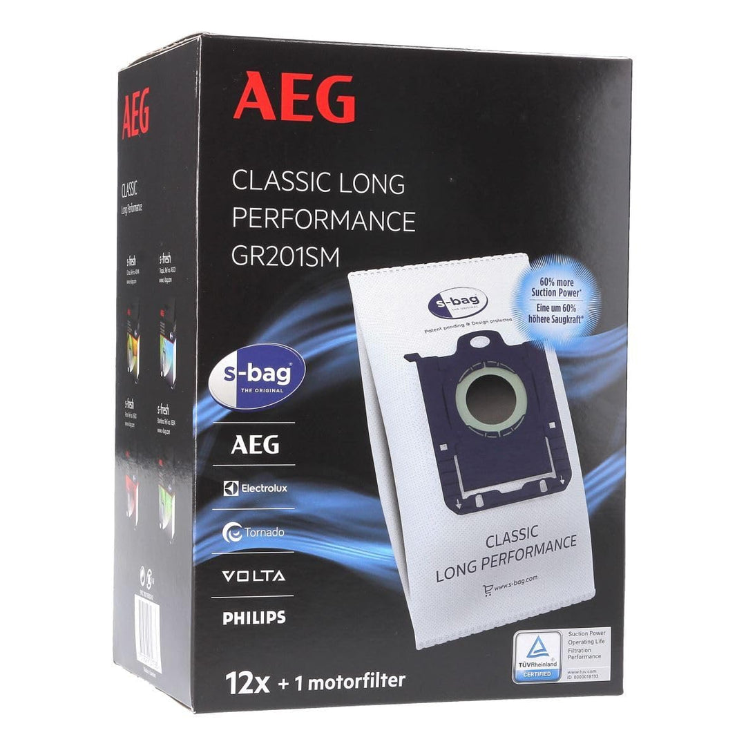electroluxErsatzteile&Zubehör AEG Gr201SM s-bag Classic Long Performance 9001688242 Filterbeutel für