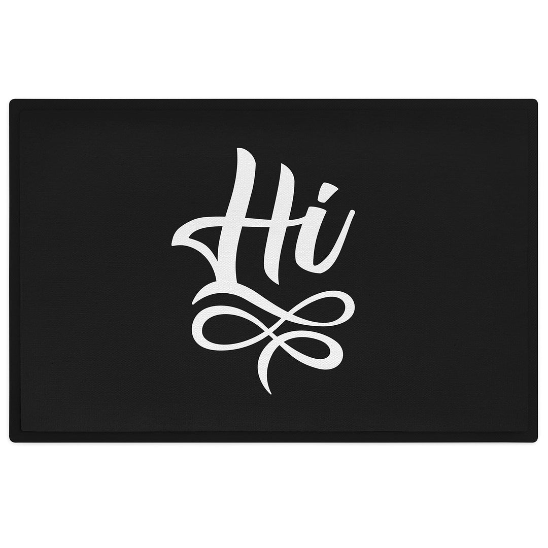 Trendation - Hi Fussmatte Geschenk Spruch Lustig Aussen und Innenbereich 60x40 cm