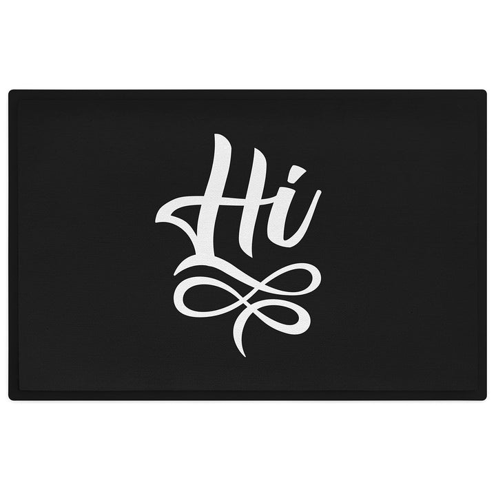 Trendation - Hi Fussmatte Geschenk Spruch Lustig Aussen und Innenbereich 60x40 cm