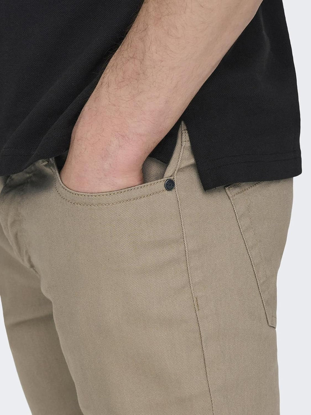 ONLY & SONS Herren Hose, Chinchilla