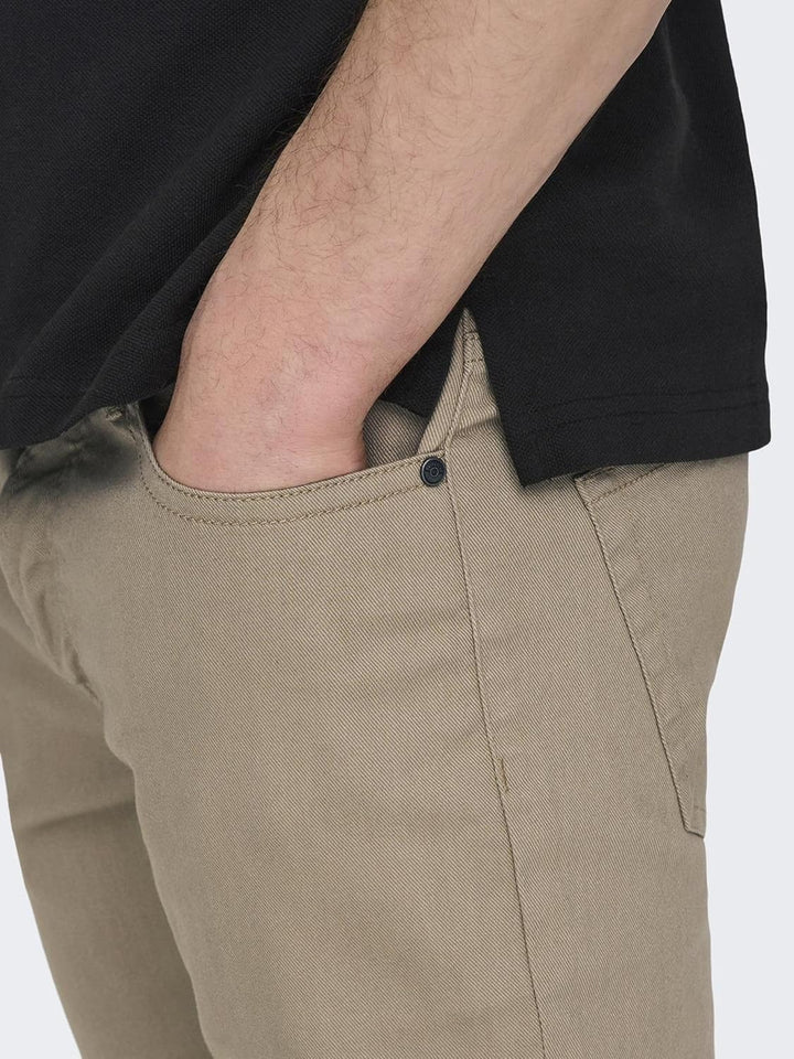 ONLY & SONS Herren Hose, Chinchilla