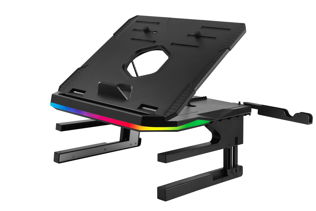 ENERMAX ELS001 Laptop-Monitor, ergonomisch, drehbar, 360 °, faltbar, bis zu 3 Geräte, max. Belastung