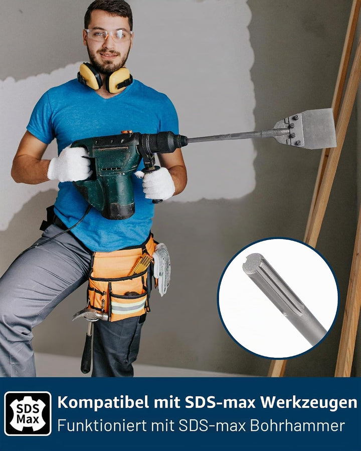 Firecore SDS Max Boden-Schaber, Spachtelmeissel SDS Max, 635mm×150mm, spachtel werkzeug für Böden, V