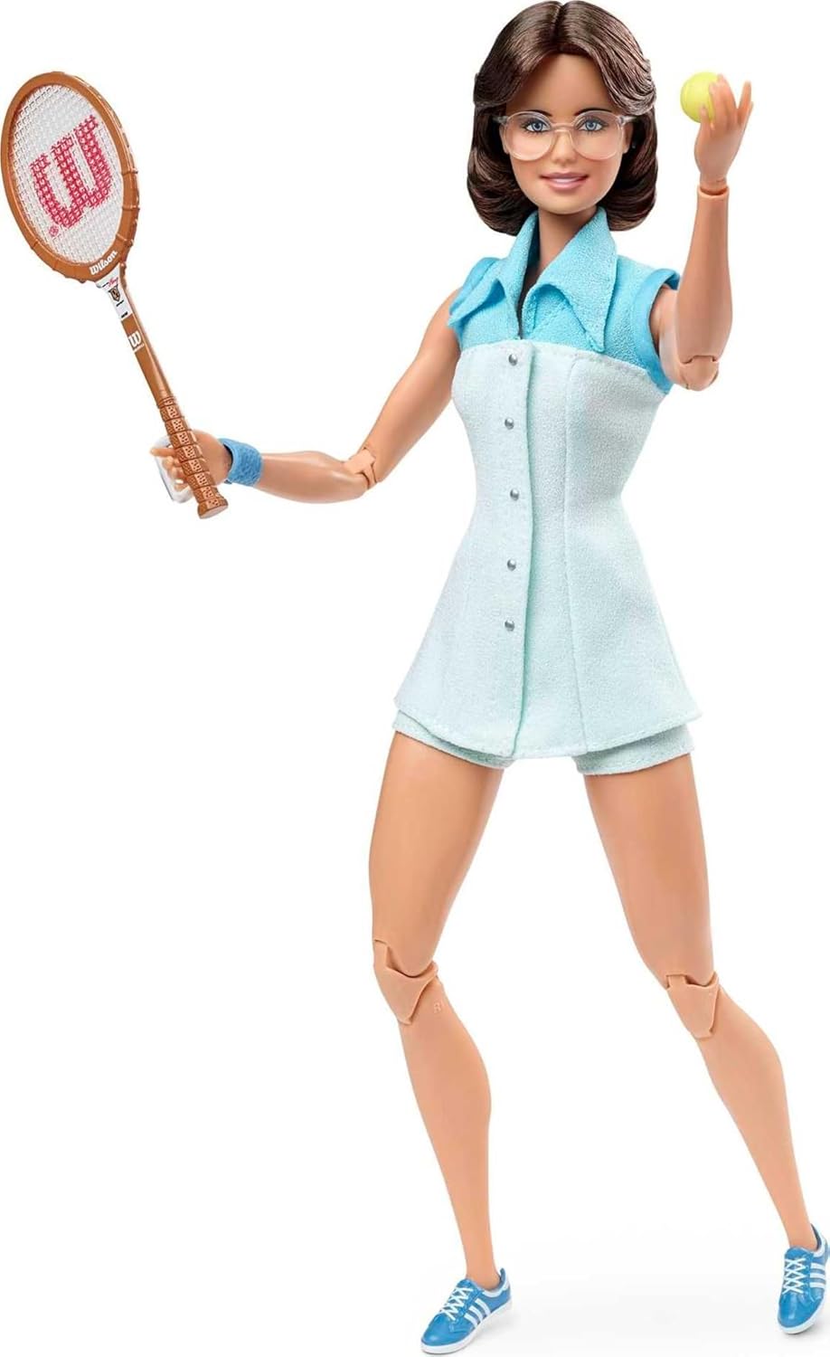 Barbie GHT85 - Sammelpuppe Billie Jean King aus der Inspiring Women-Serie, ca. 30cm, mit Tenniskleid