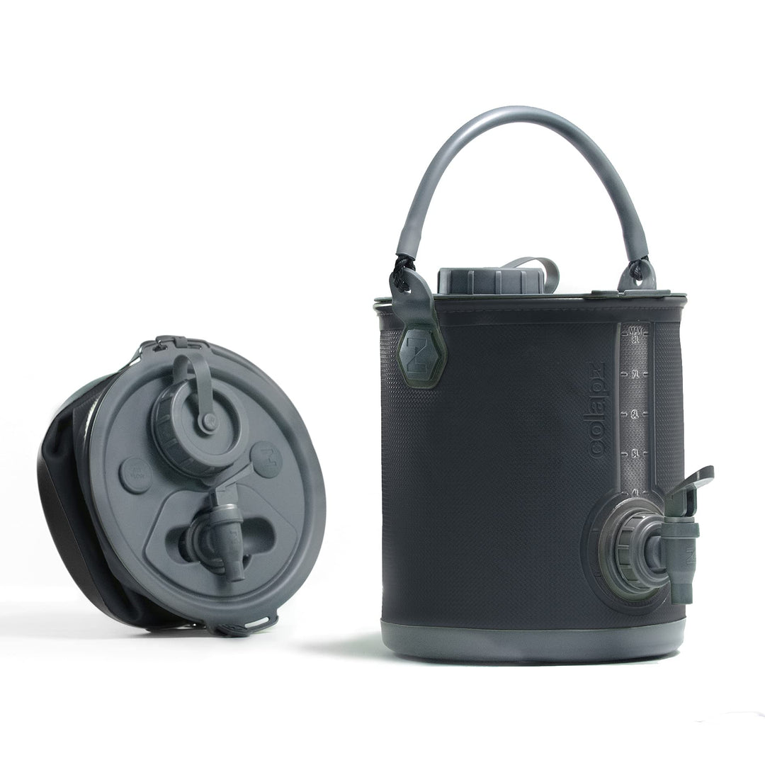 Colapz 2-in-1 Faltbarer Wasserkanister mit Hahn – BPA-freier Trinkwasserbehälter &amp; Falteimer für Cam