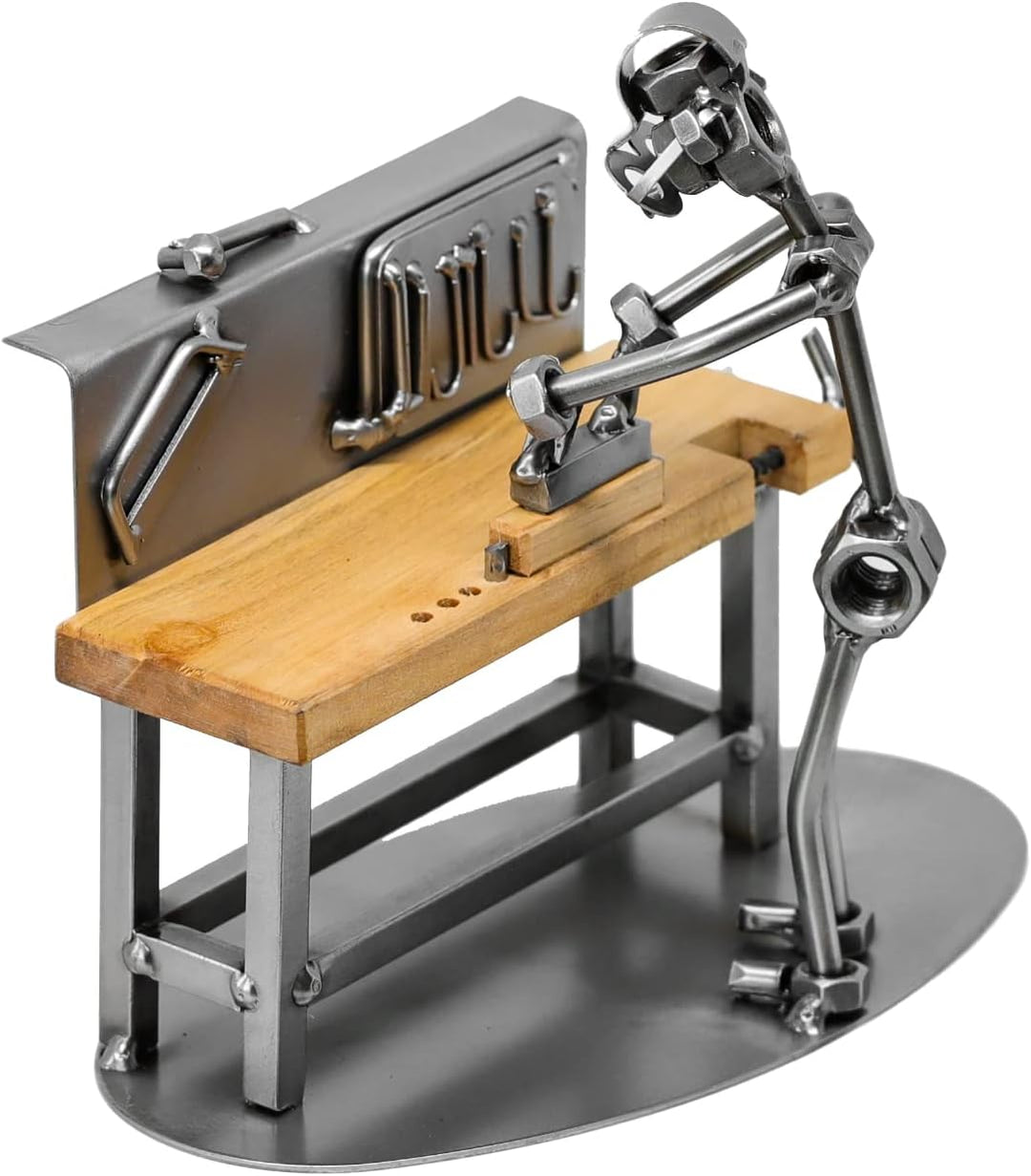 metalman24 Schraubenmännchen Tischler Schreiner I Handarbeit I Geschenkidee I Metallfigur I Metallmä