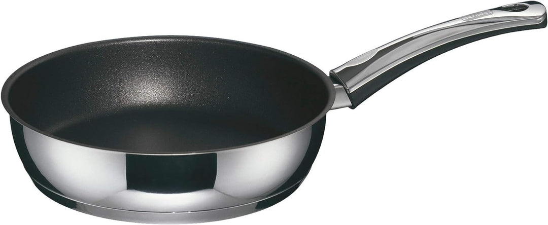 Berndes Schmorpfanne Injoy Special Edition 24 cm, hoher Rand, Pfanne für Induktion, Edelstahl, antih