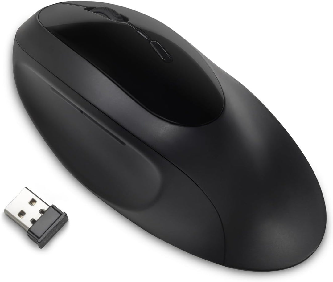 Kensington Kabellose ergonomische Maus, Wireless Pro Fit Ergo Computermaus für Laptop, Desktop, PC u