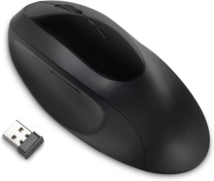 Kensington Kabellose ergonomische Maus, Wireless Pro Fit Ergo Computermaus für Laptop, Desktop, PC u