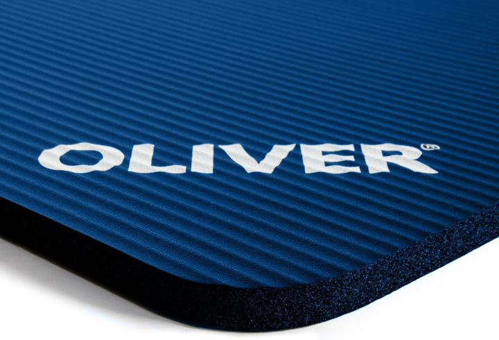 Oliver Premium Gymnastikmatten 10er Set 180x60x1 cm Blau mit Ösen