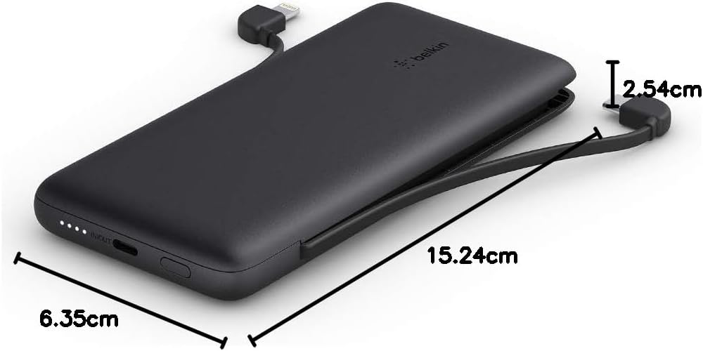 Belkin BOOSTCHARGE Plus 10K tragbares Ladegerät und Powerbank (10.000 mAh mit integriertem Lightning