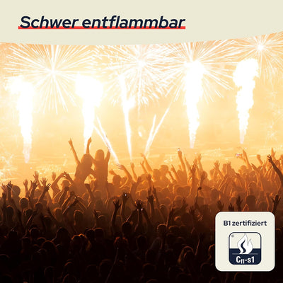 Primaflor Event-Teppich Meterware Podium - Weiss mit Schutzfolie, 1,00m x 10,00m, Viele Farben, Ruts