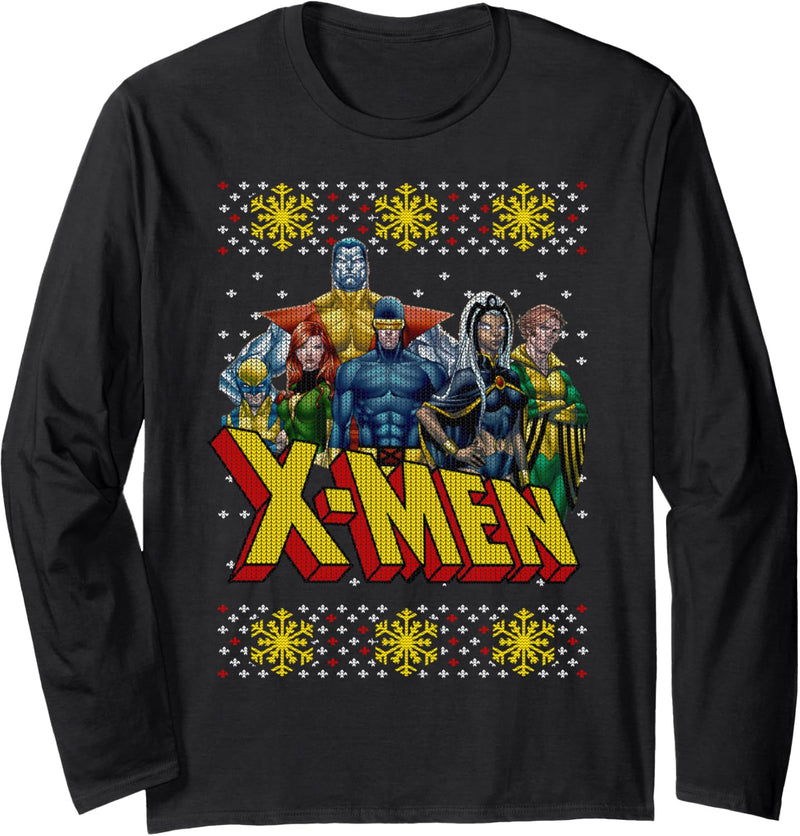 Marvel X-Men Group Ugly Weihnachten Langarmshirt