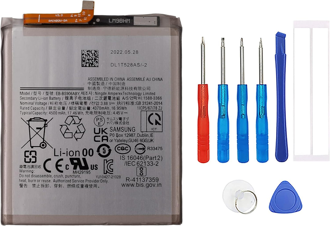 Swark EB-BS906ABY Akku Kompatibel mit Samsung Galaxy S22+ 5G S22 Plus 5G SM-S906 with Tools