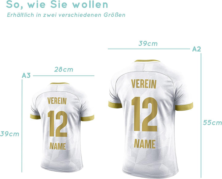 Elbeffekt Trikotlampe für Madrid Fans aus Holz - personalisierbares Geschenk - schenke Dein individu