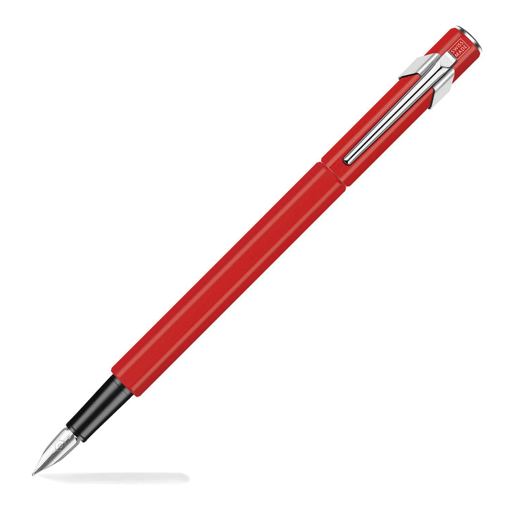 Caran d'Ache Metall- Füllfederhalter 849 rot matt Feder EF