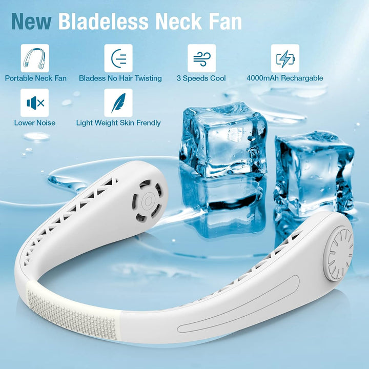 SHAVINGFUN Halsventilatoren,Nackenventilator,Tragbarer Halsventilator,ventilator für den hals mit 40