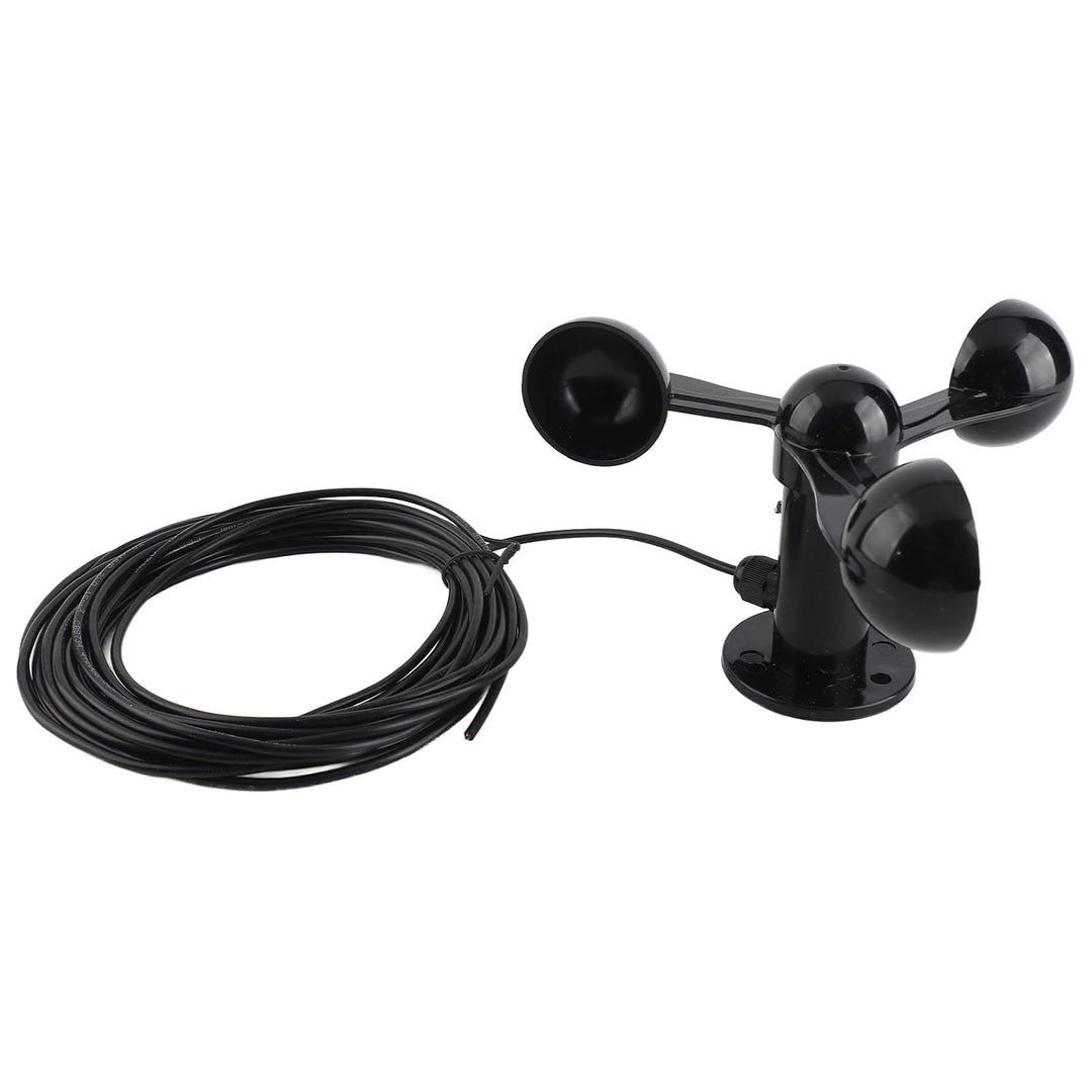 PUSOKEI Dreischalen-Anemometersensor 0-3,8 V |Windgeschwindigkeitsdetektor mit 8 M Kabel Zur Aussenü
