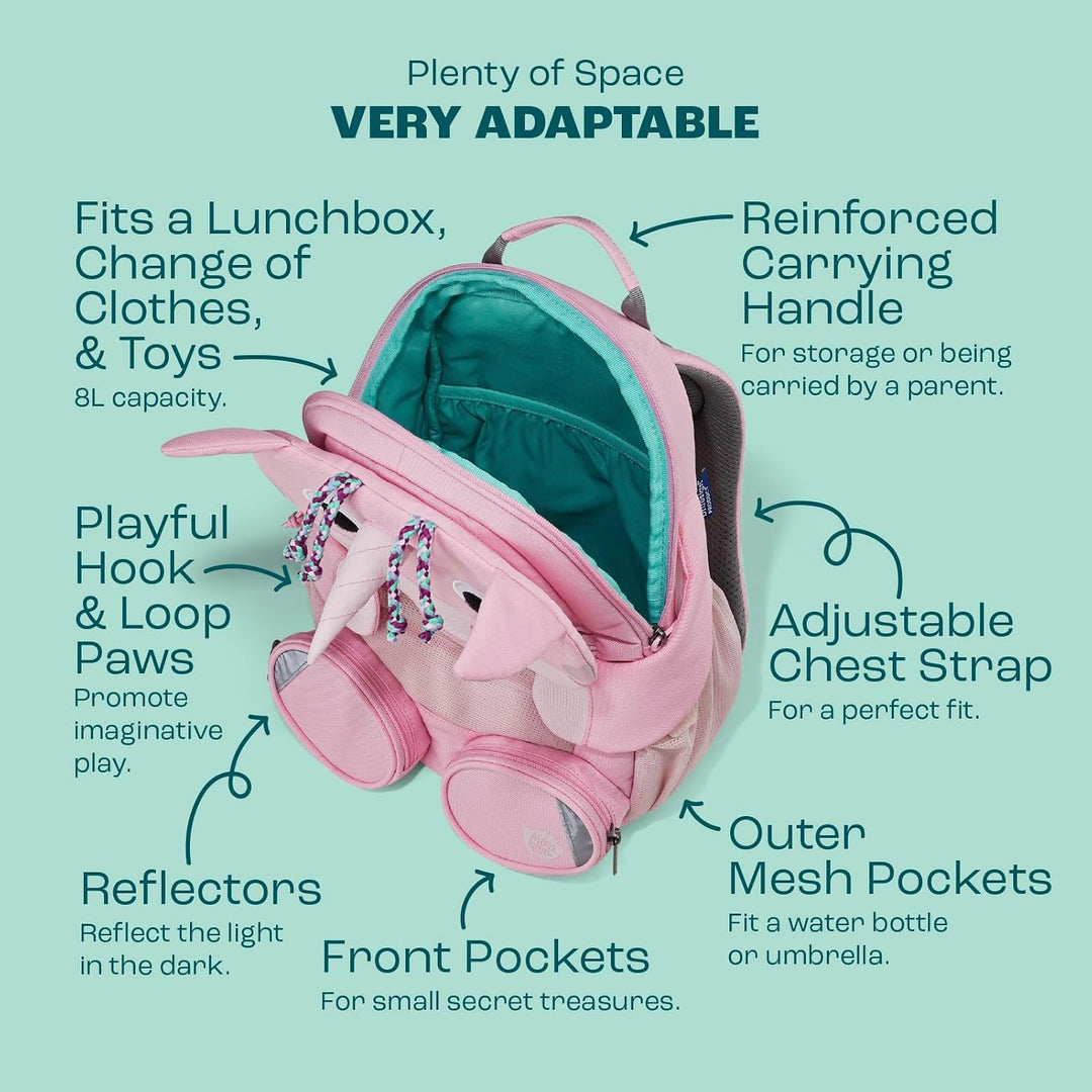 Affenzahn Kinderrucksack Grosser Freund | Kindergartenrucksack für Kinder von 3 bis 5 Jahren mit fun
