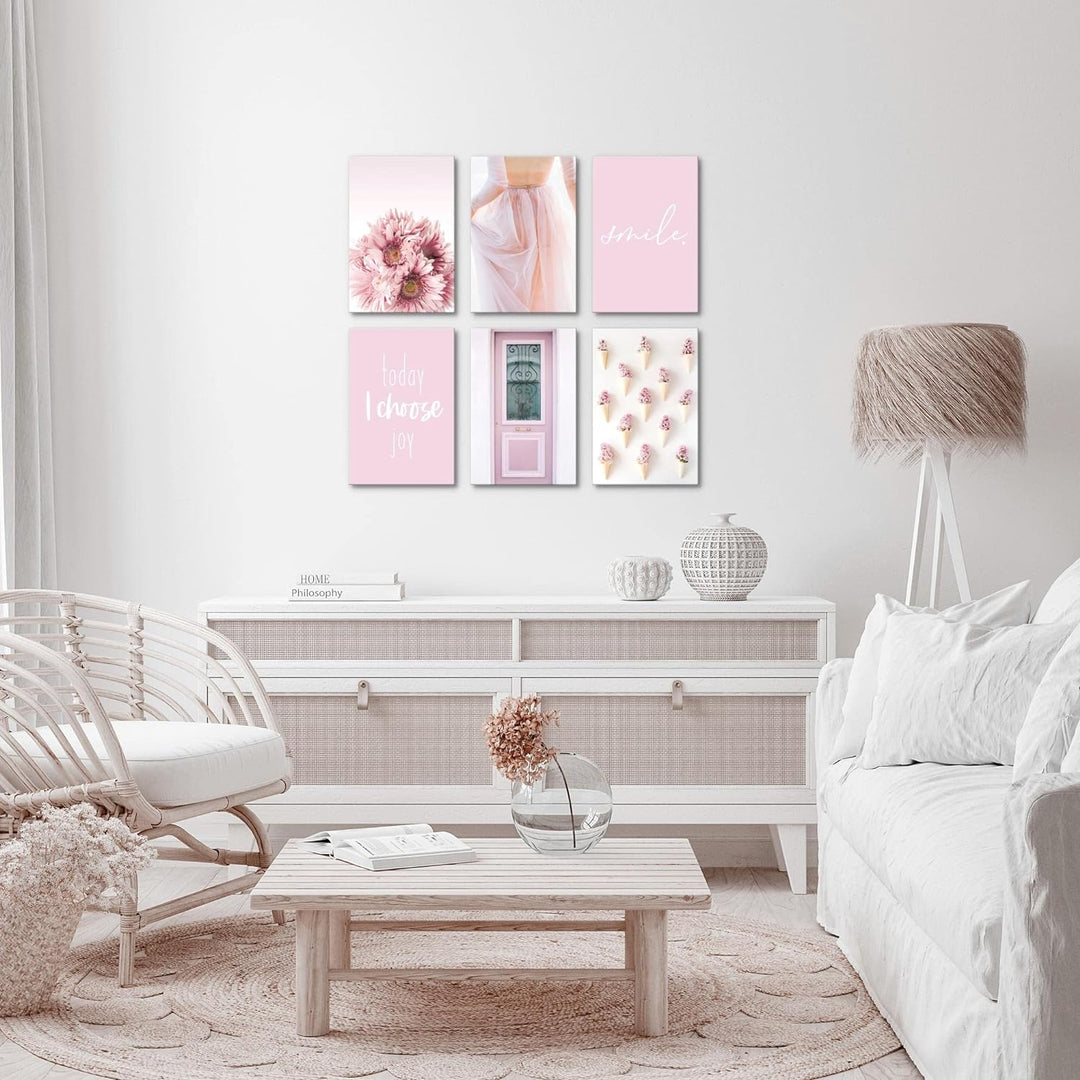Novart Wandbilder Set - KOMPLETT AUFHÄNGFERTIG - Made in Germany - Moderne Bilder Fashion Wohnzimmer