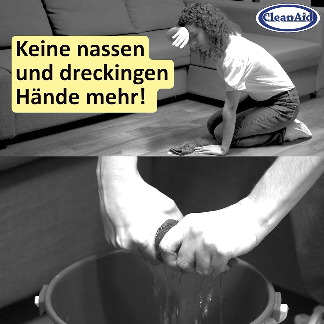 CleanAid OneTouch Magic Wischmopp Bodenwischer - saugstarker PVA Schwamm - Bodenwischen ohne nasse u