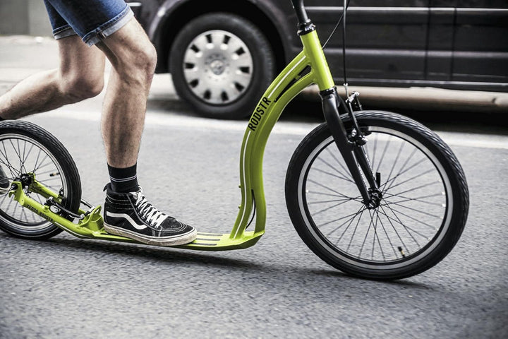 Yedoo Rodstr Tretroller - bis 150 kg, Kickscooter mit Luftreifen 20/16 - Roller Scooter für Erwachse