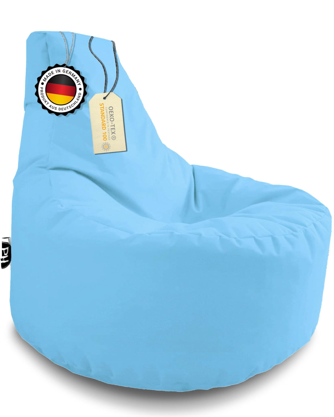 PATCH HOME Patchhome Gamer Sessel mit Reissverschluss Lounge Kissen Sitzsack Sitzkissen In & Outdoor