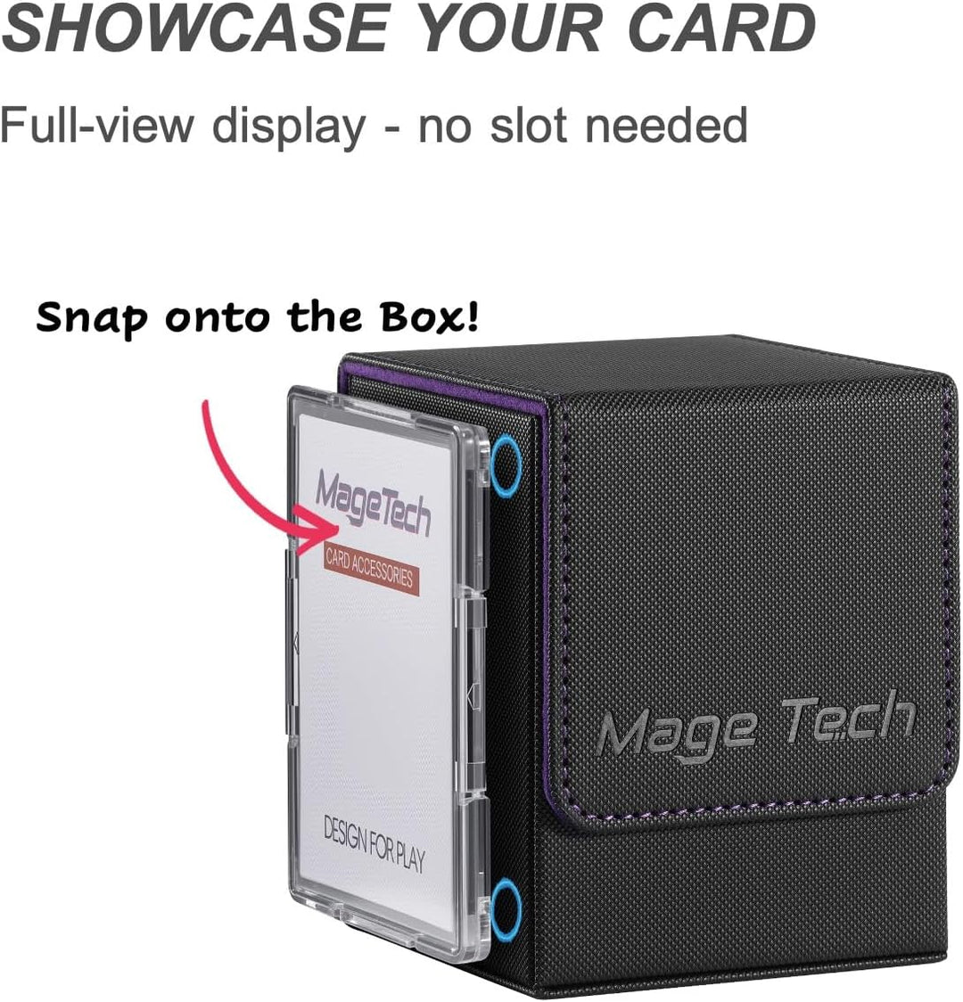 Mage Tech Adventurer [Hero] Modulare Deckbox - passt für 99 doppelt gesleevte Karten - Avatar-Halter
